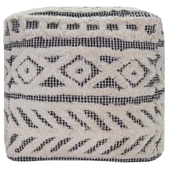 Kai Diamond Tufted Pouf, 16 Outlet