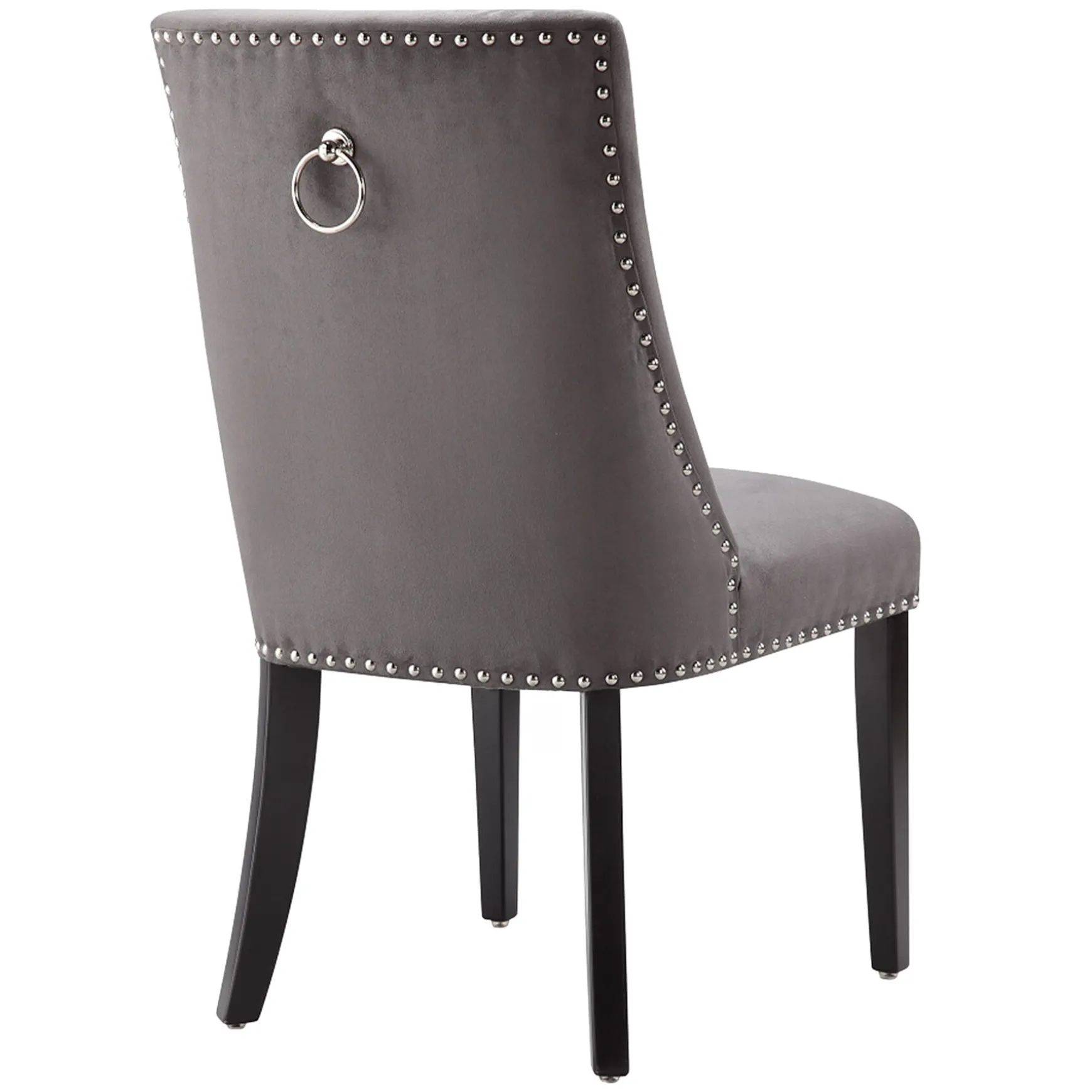 Kane Upholstered Ring Back Dining Chair With Nailhead Trim Good Quality