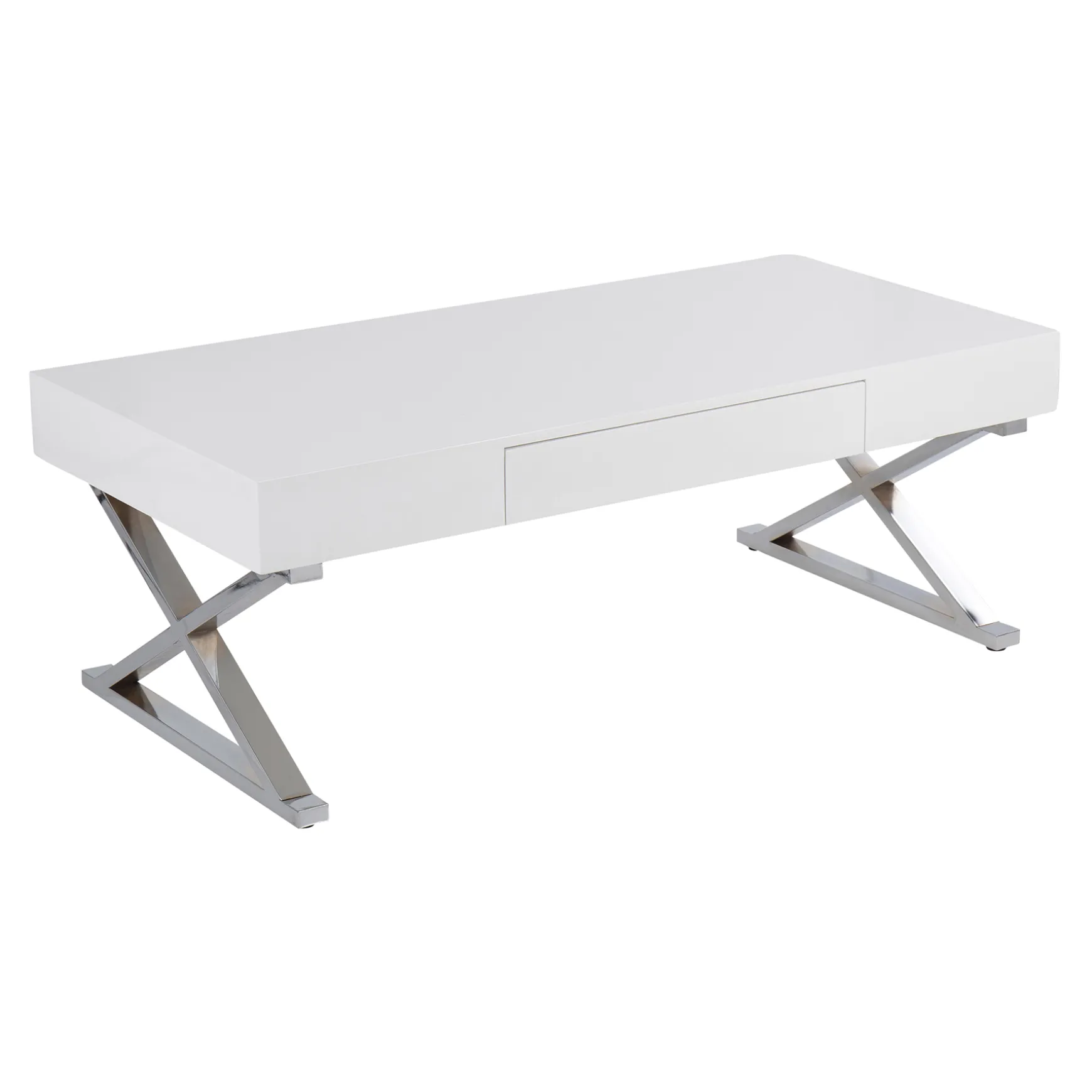 Laila Ali Astrid White Coffee Table Cheaper