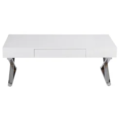 Laila Ali Astrid White Coffee Table Cheaper
