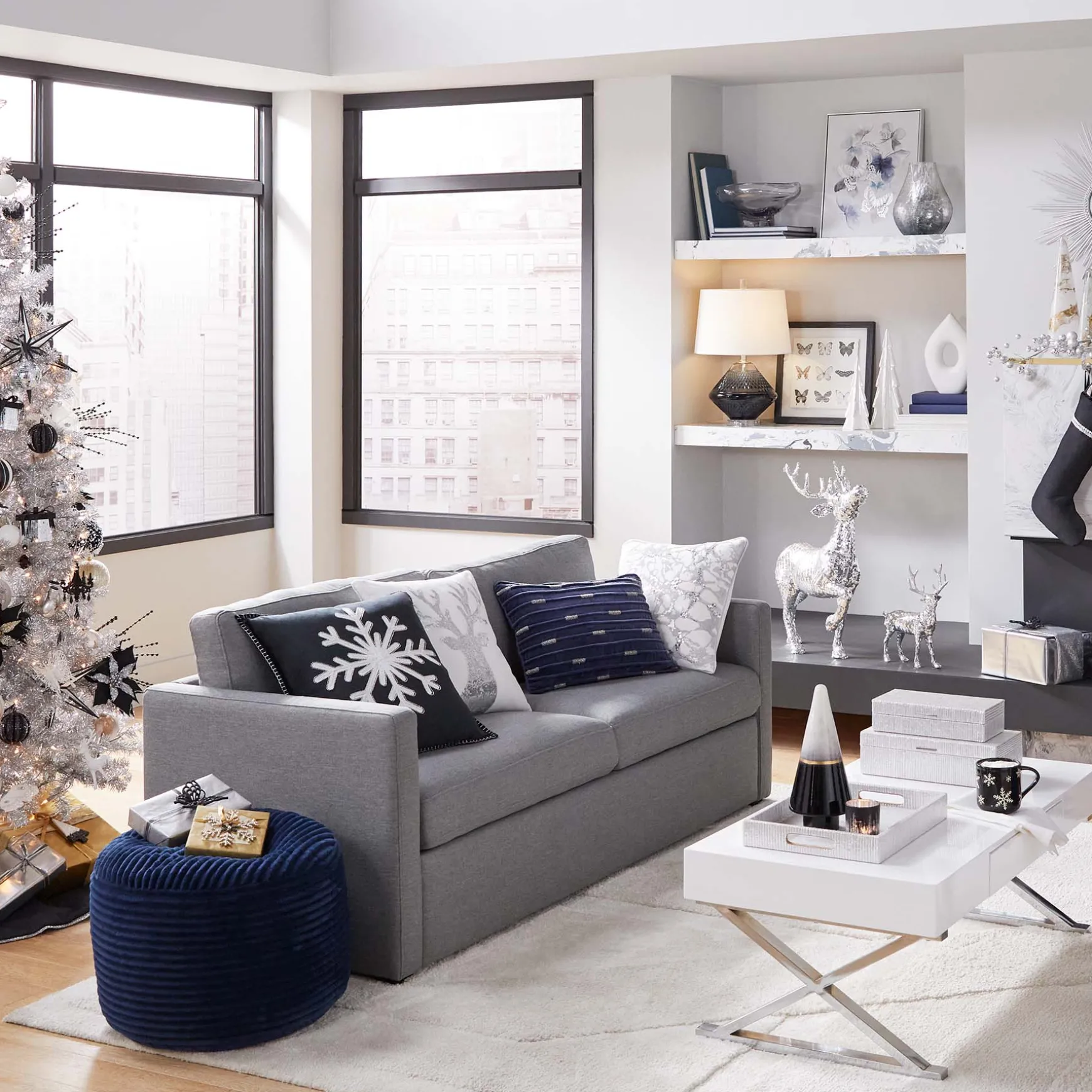 Laila Ali Astrid White Coffee Table Cheaper