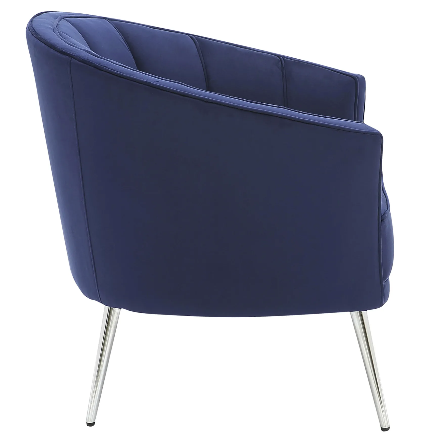 Laila Ali Avani Blue Velvet Accent Chair Opening Sales