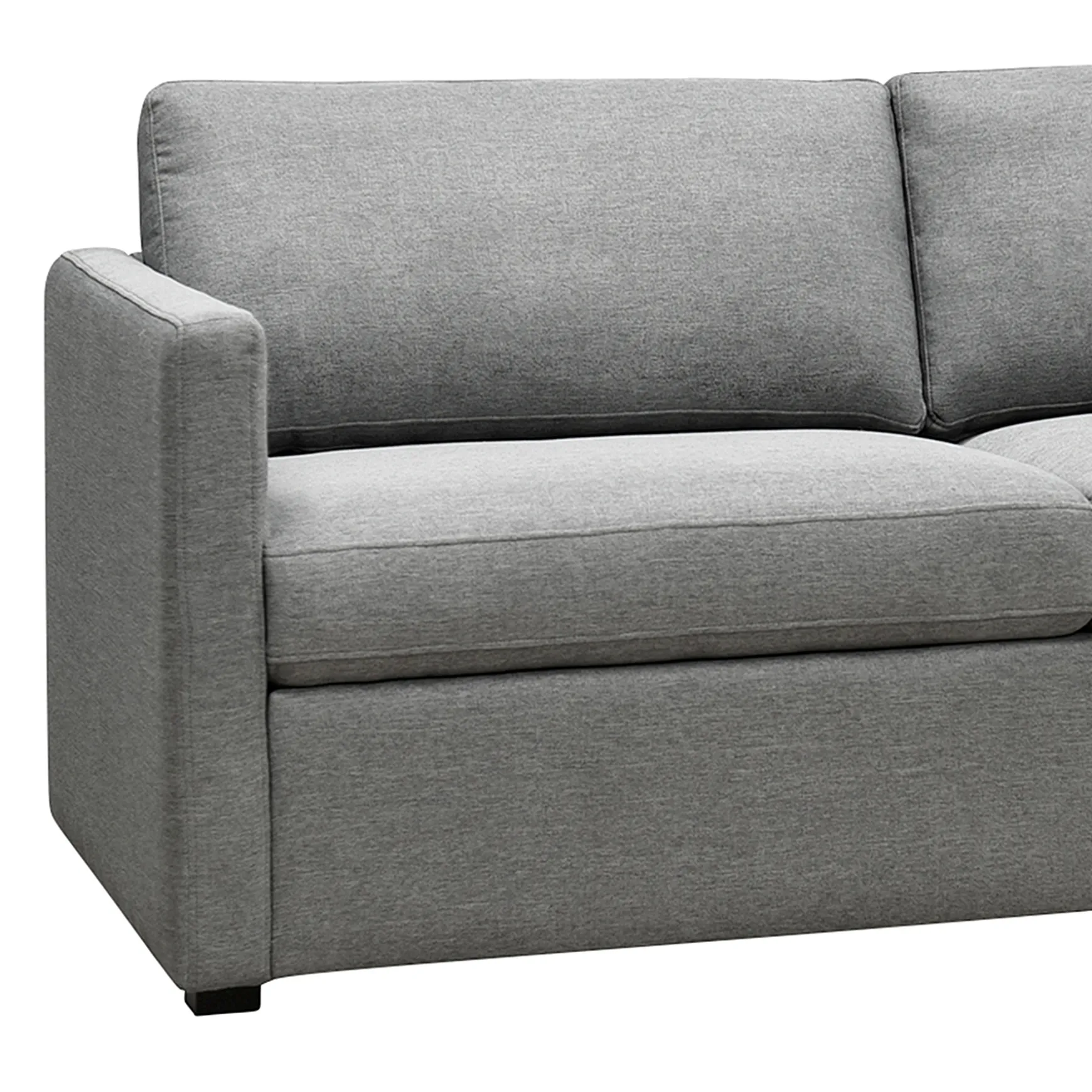 Laila Ali Harlowe Track Arm Sofa Grey Fashion