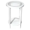 Laila Ali White Wooden Nightstand, 24 Discount