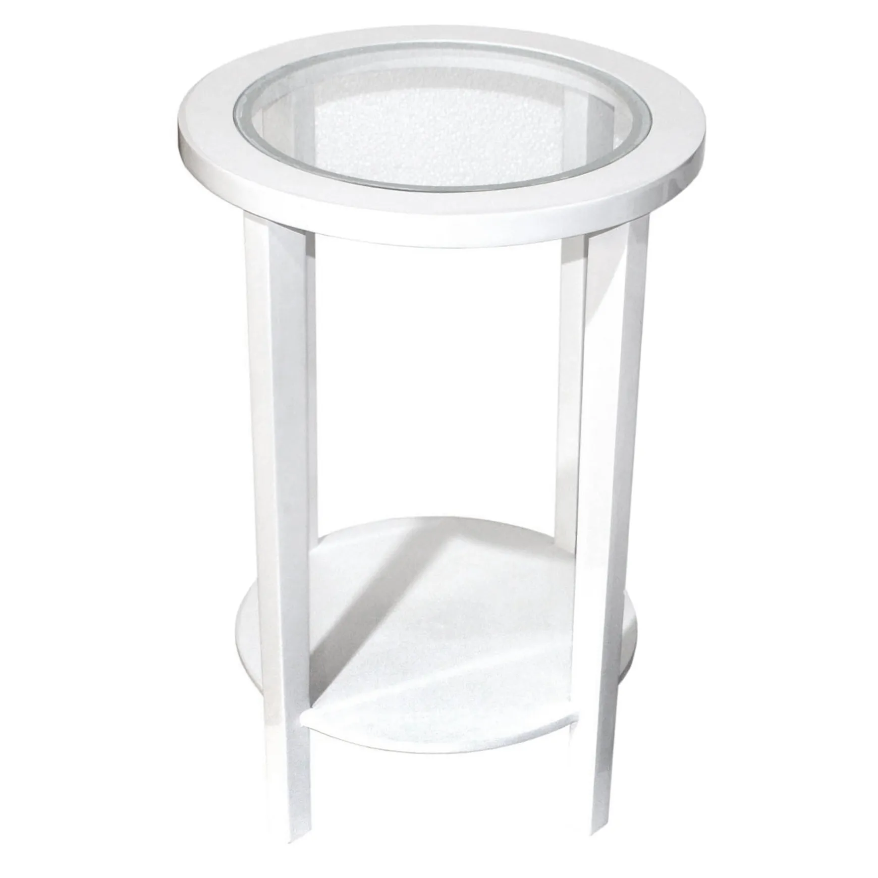 Laila Ali White Wooden Nightstand, 24 Discount