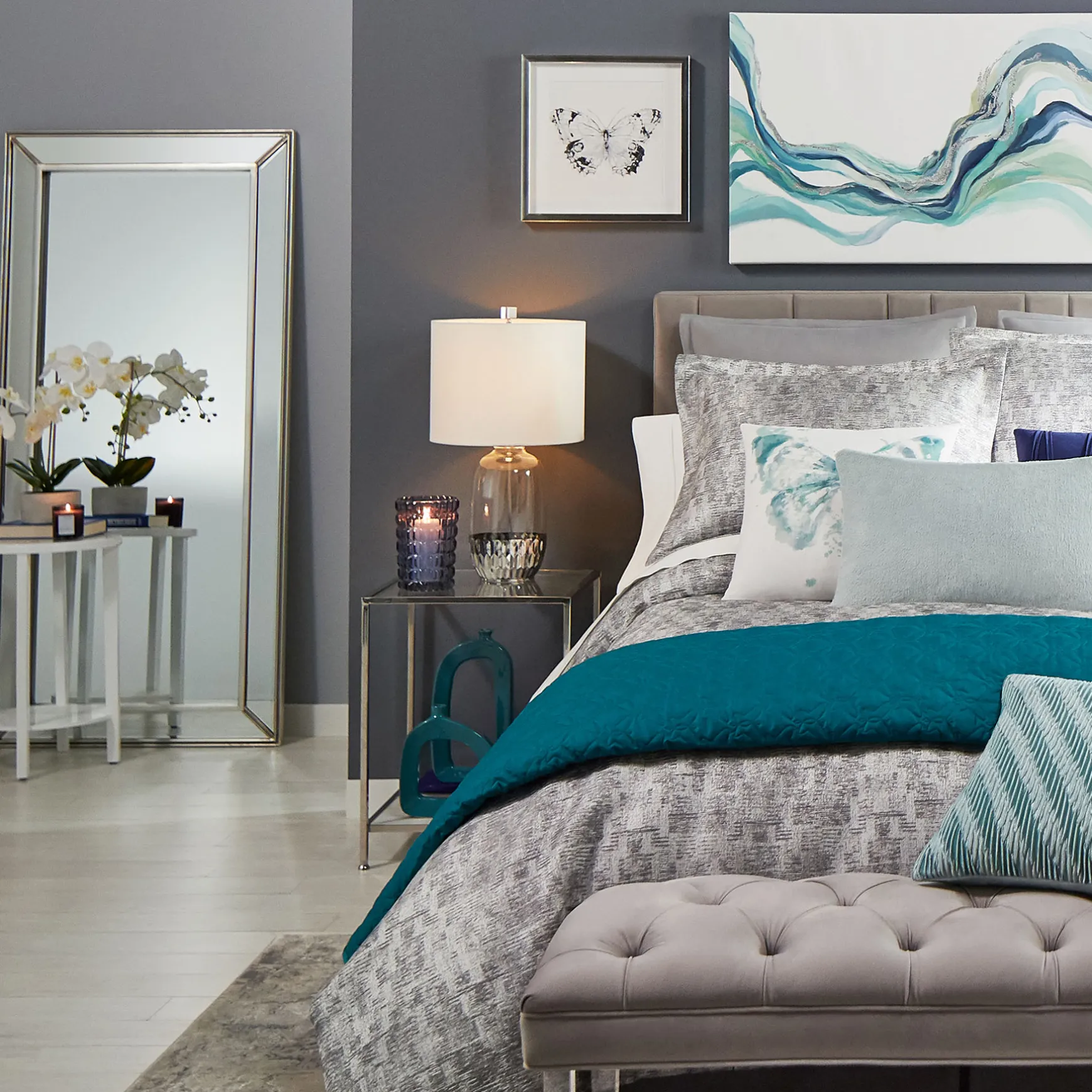 Laila Ali White Wooden Nightstand, 24 Discount