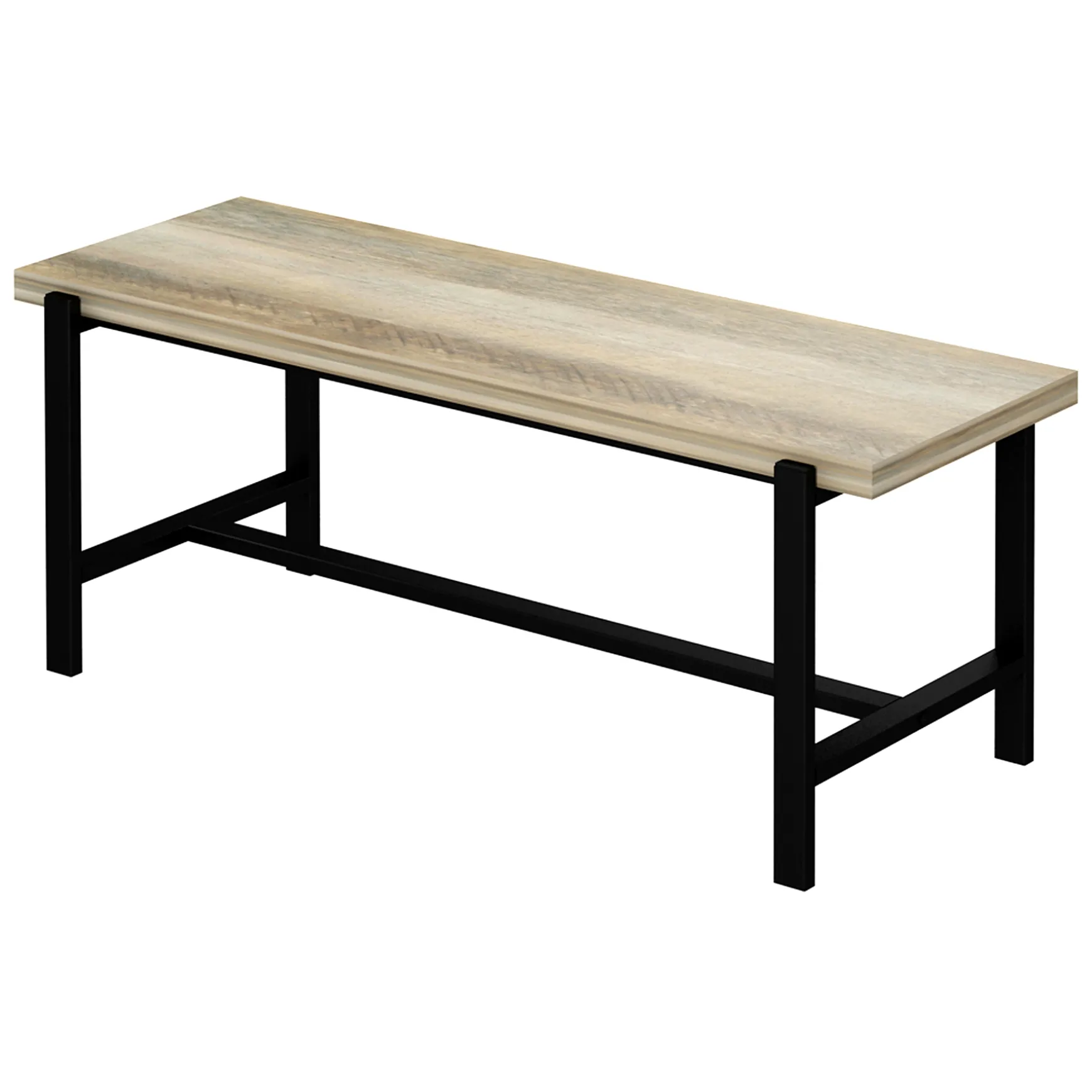 Loggy Wood & Metal Dining Bench, 47 Less Expensive