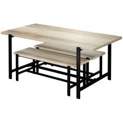 Loggy Wood & Metal Dining Bench, 47 Less Expensive