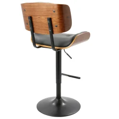 Lombardi Adjustable Faux Leather Barstool Kd Opening Sales