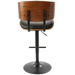Lombardi Adjustable Faux Leather Barstool Kd Opening Sales