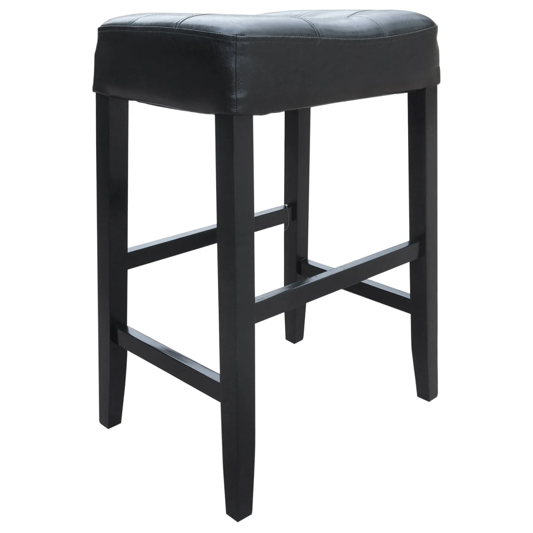 Madison Black Backless Barstool, 29 Outlet