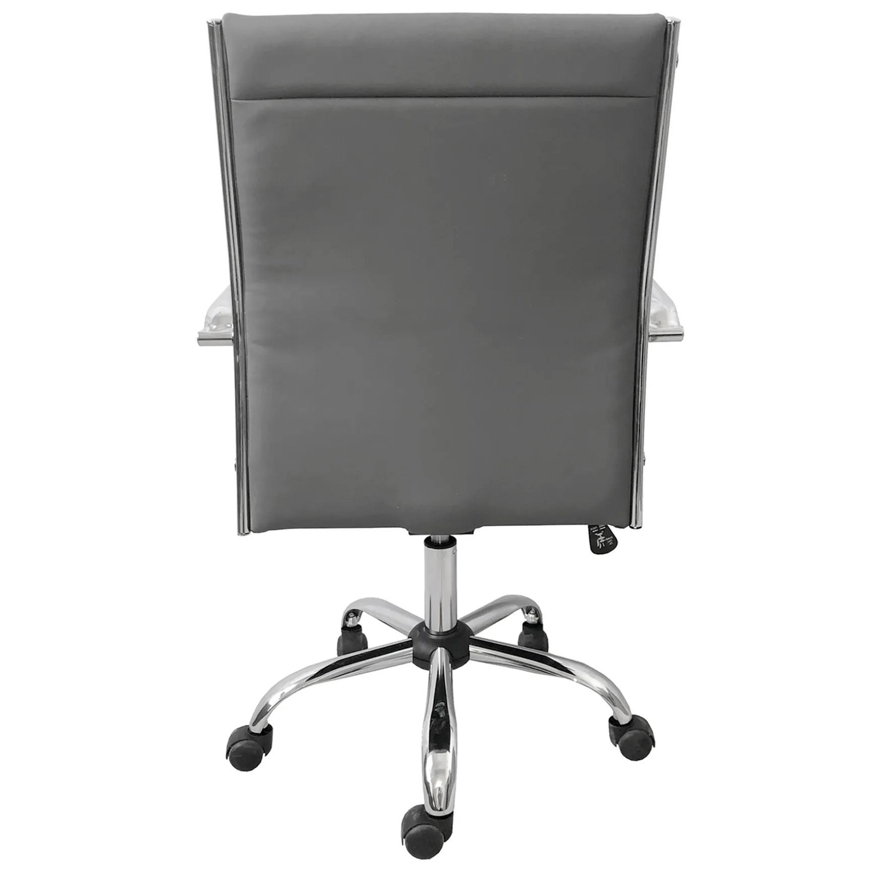 Maxwell Adjustable Faux Leather Office Chair, Grey Bargain Sale