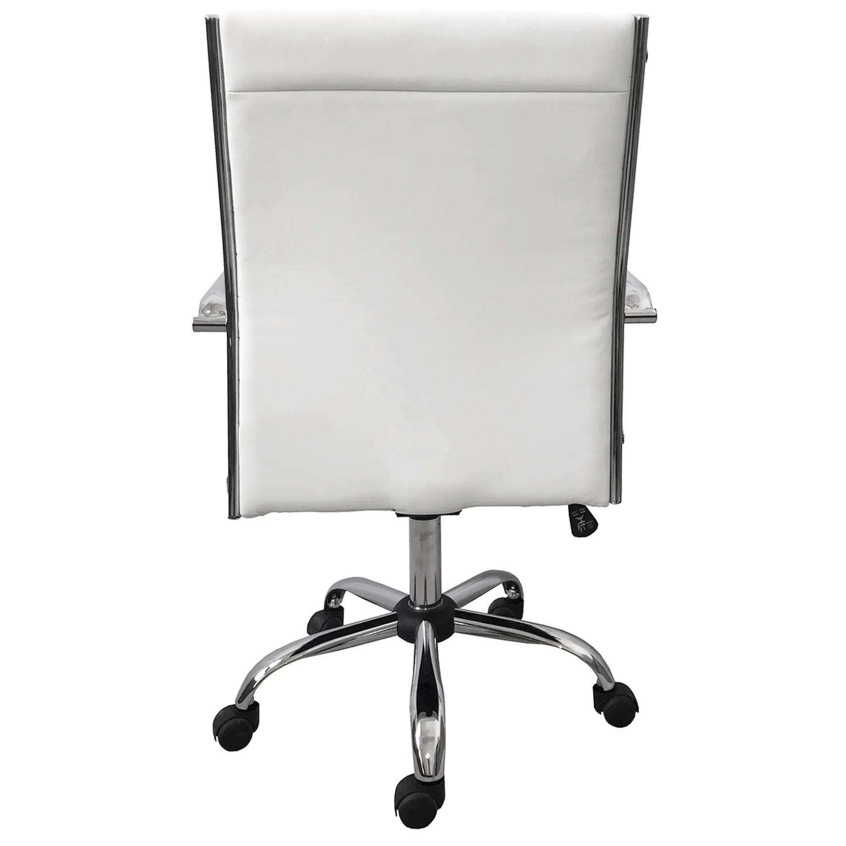 Maxwell Adjustable Faux Leather Office Chair, White Low Price