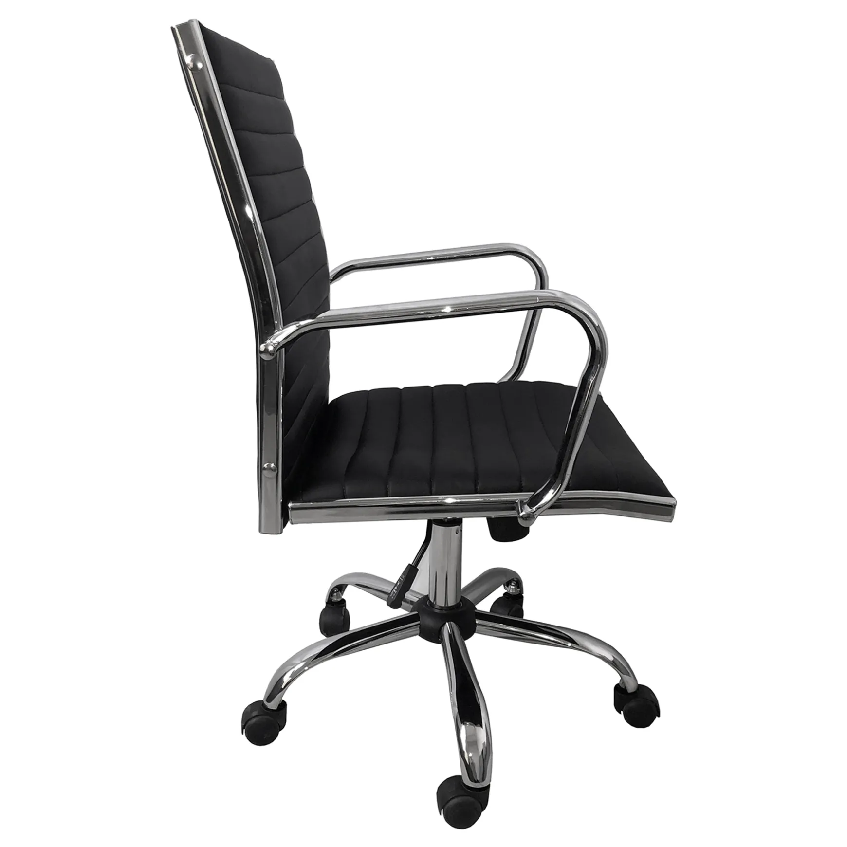 Maxwell Adjustable Faux Leather Office Chair, Black Flash Sale