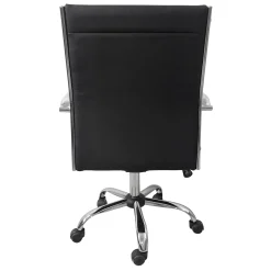Maxwell Adjustable Faux Leather Office Chair, Black Flash Sale