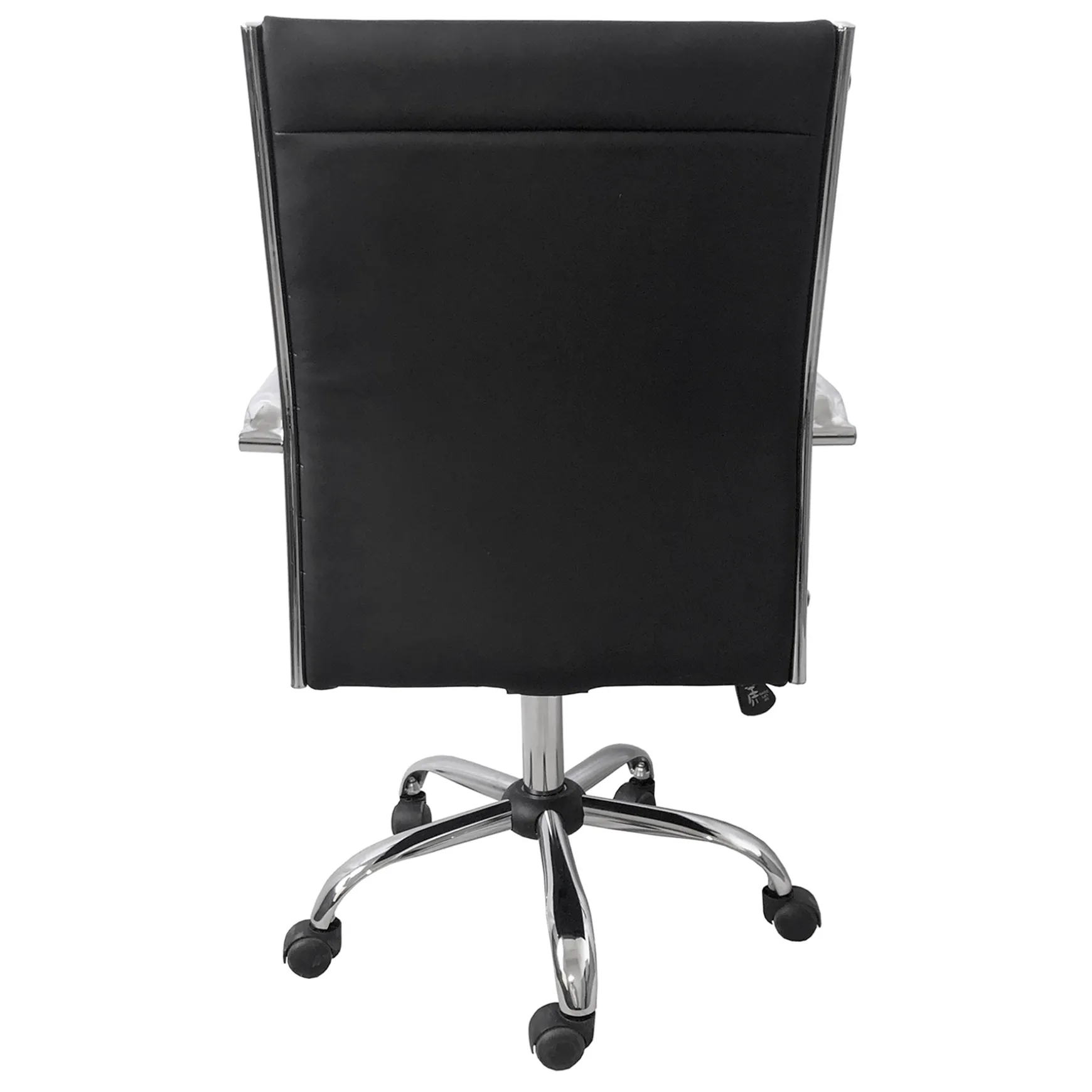 Maxwell Adjustable Faux Leather Office Chair, Black Flash Sale