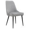 Mereen Velvet Dining Chair, Grey Premium