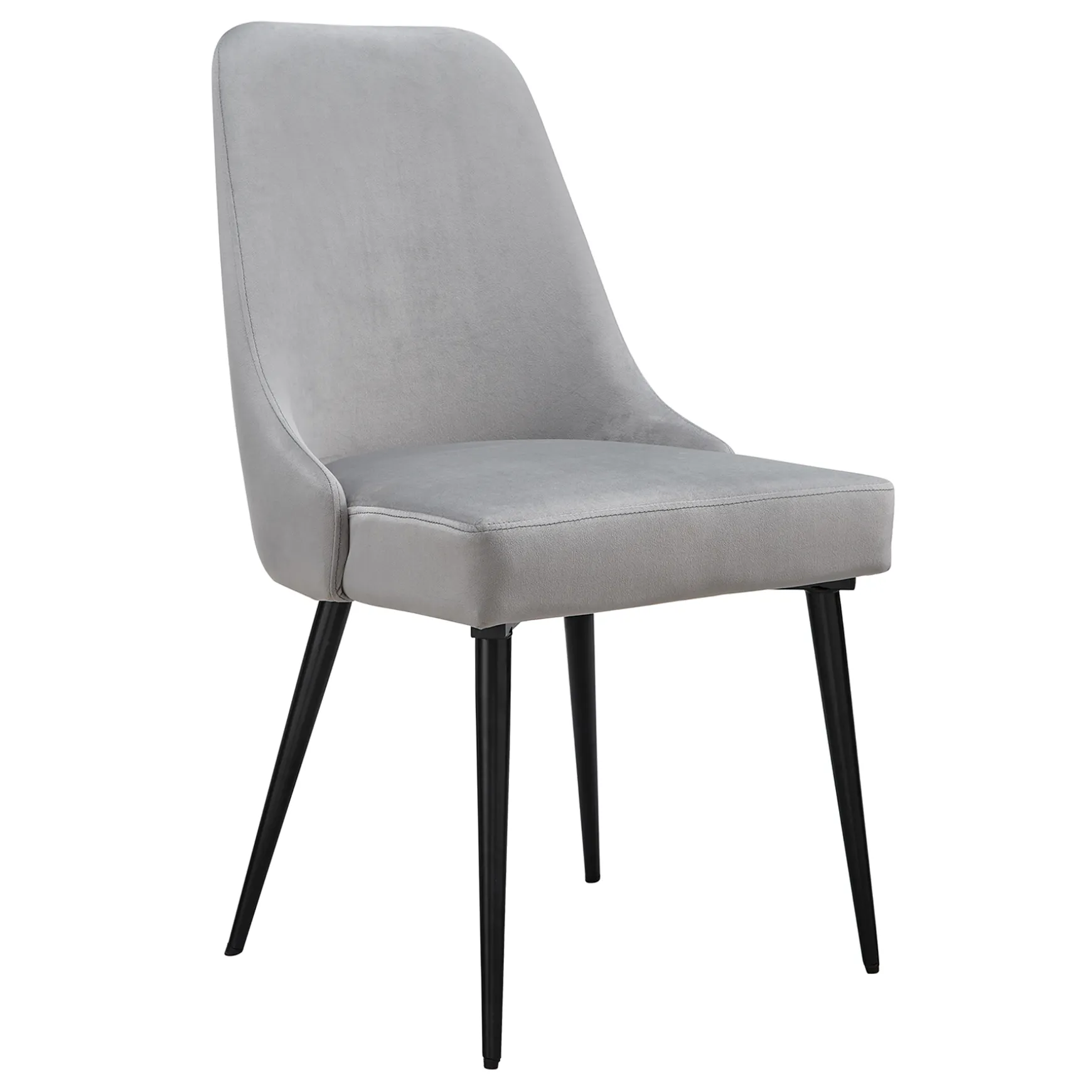 Mereen Velvet Dining Chair, Grey Premium
