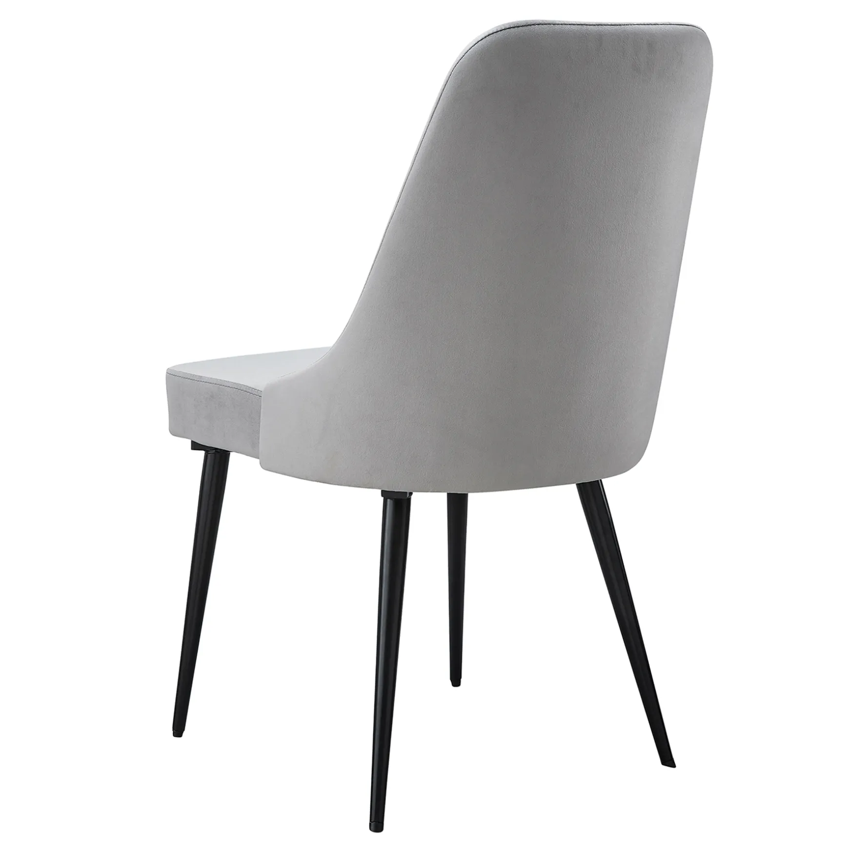 Mereen Velvet Dining Chair, Grey Premium