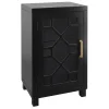 Merrick Black 1-Door Cabinet Less Expensive