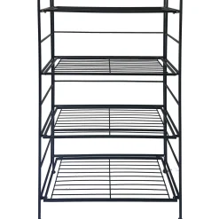 Metal 4 Tier Folding Rack With Wire Shelves Discount Online
