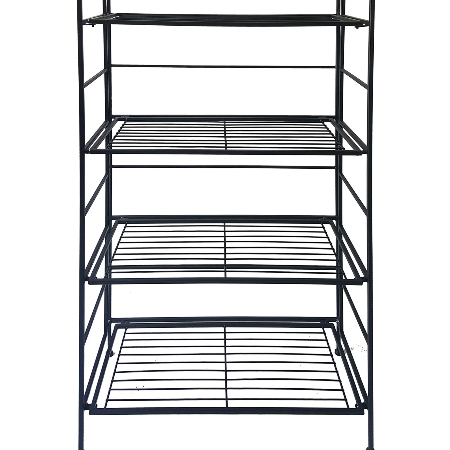 Metal 4 Tier Folding Rack With Wire Shelves Discount Online