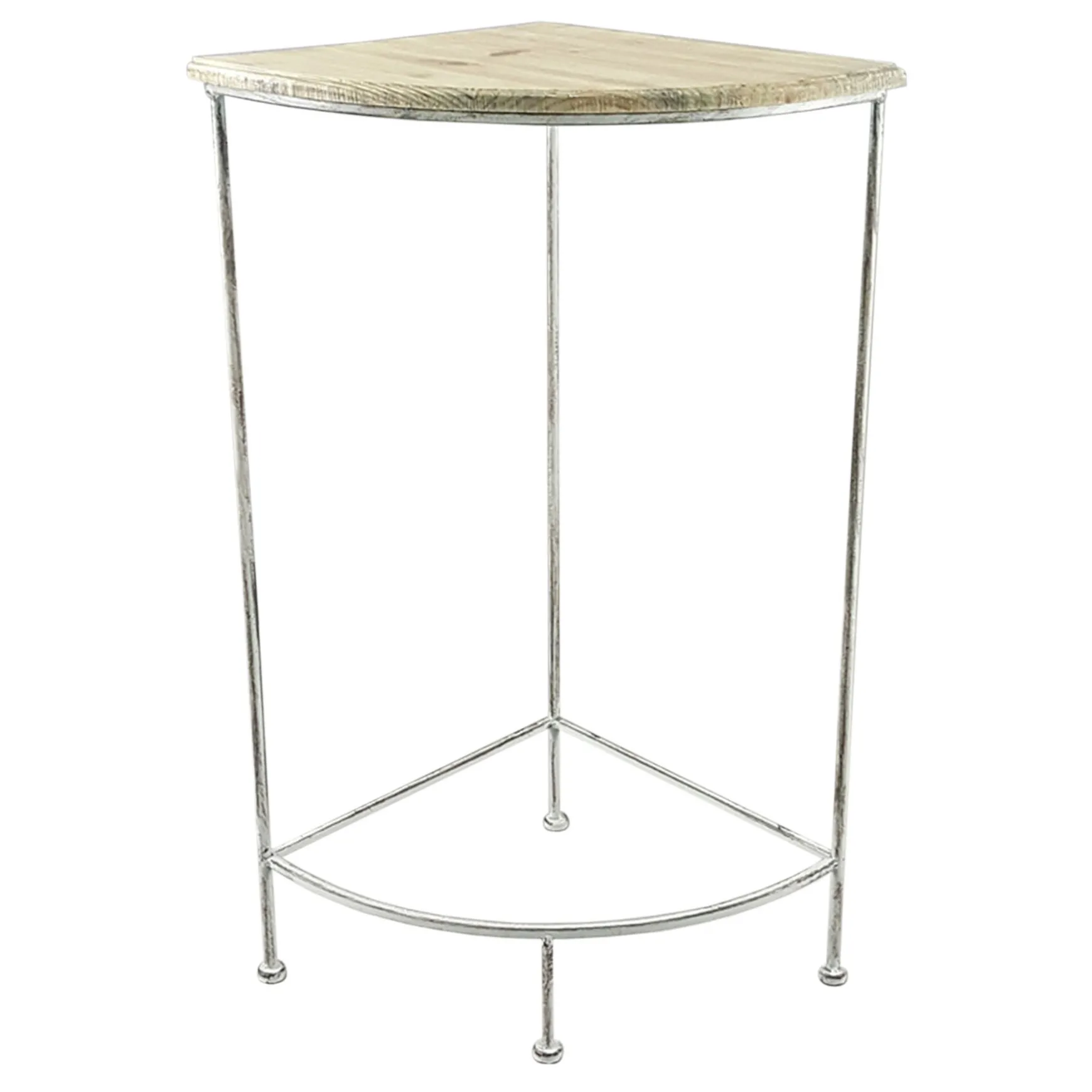 Metal Corner Plant Stand With Wood Top Grey, Large Fashion