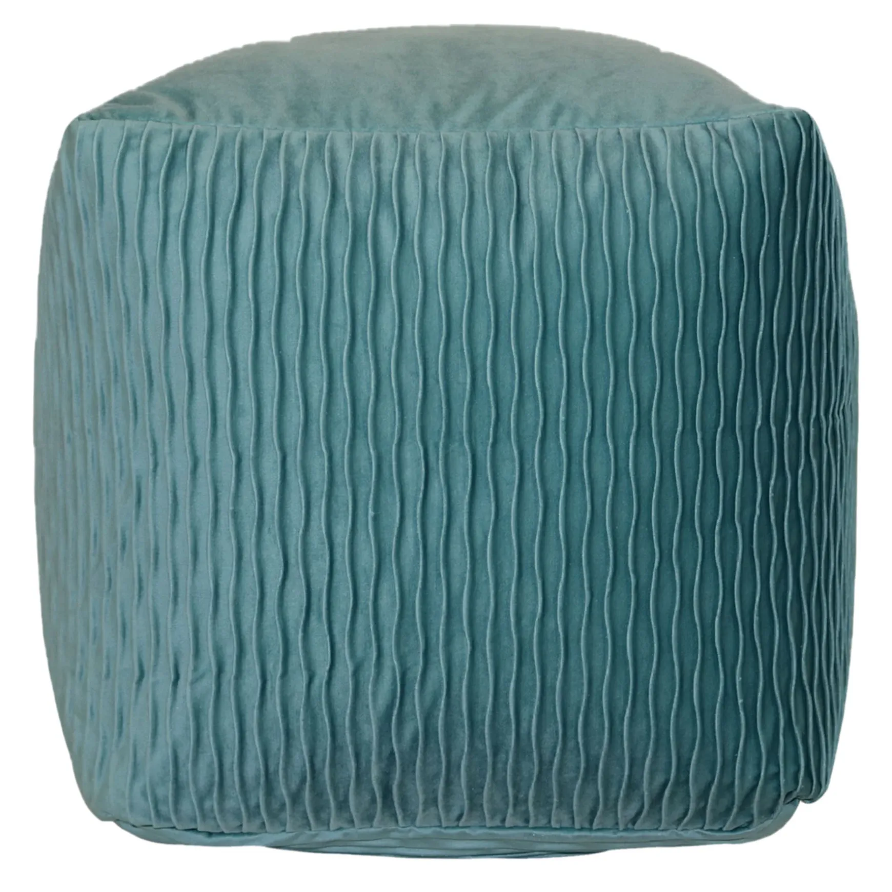 Mineral Blue Ripple Pouf Online Discount