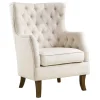 Norfolk White Tufted Accent Chair, Kd Opening Sales