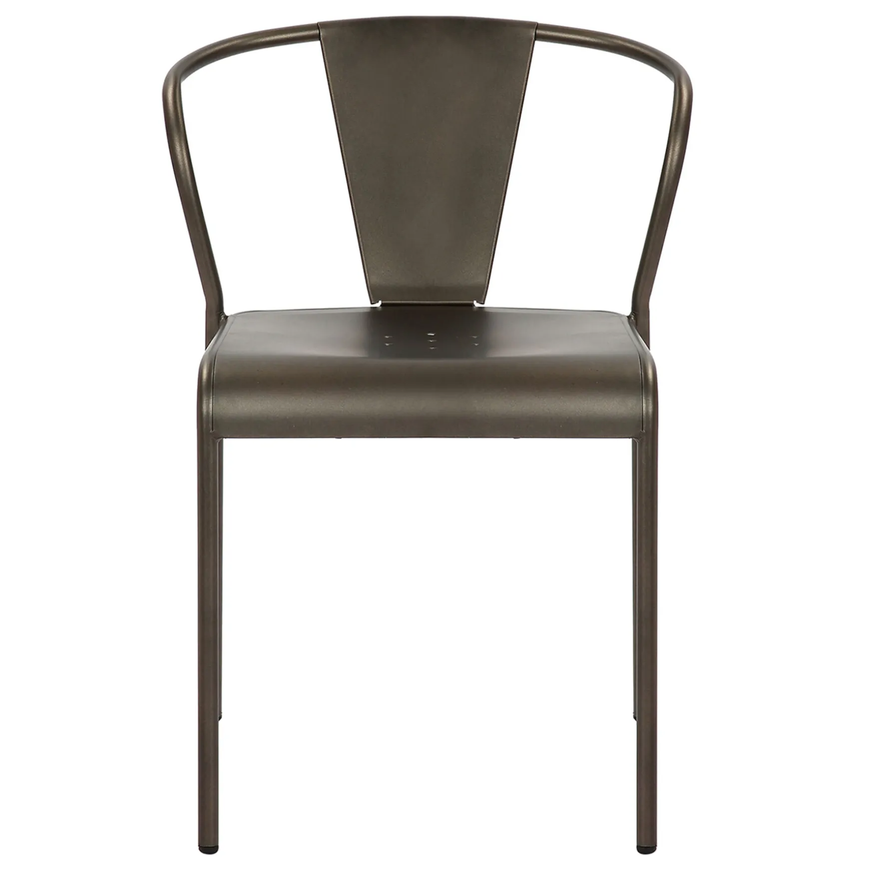 Nova Dark Grey Metal Dining Chair Less Expensive