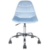 Olivia Blue Velvet Office Chair Exquisite Gifts