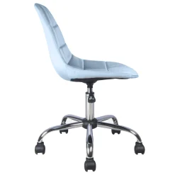 Olivia Blue Velvet Office Chair Exquisite Gifts