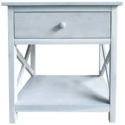 One Drawer Xavier Table White Cheaper
