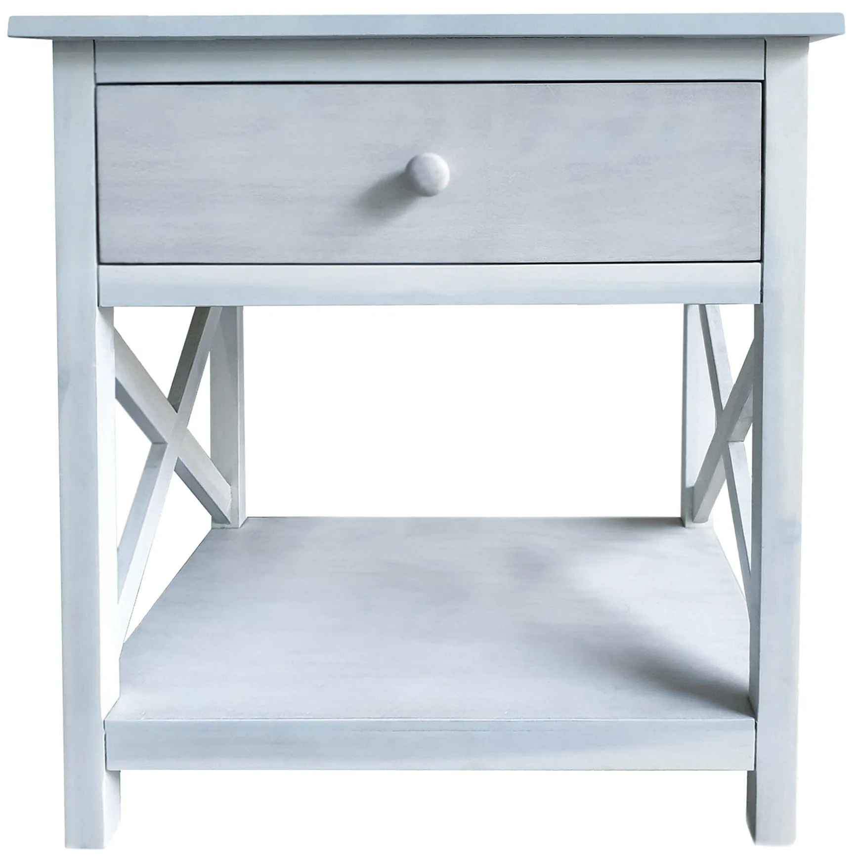 One Drawer Xavier Table White Cheaper