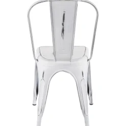 Oregon Vintage White Metal Dining Chair Opening Sales
