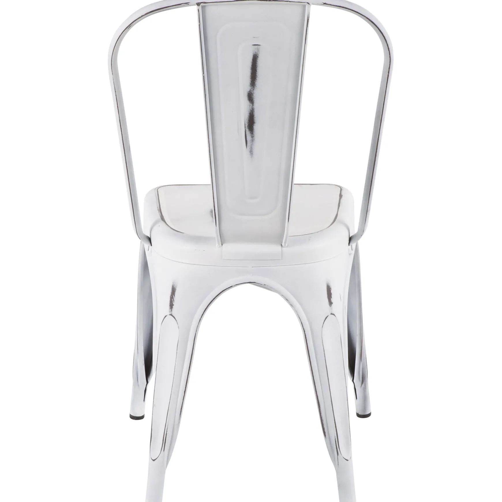Oregon Vintage White Metal Dining Chair Opening Sales