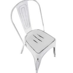 Oregon Vintage White Metal Dining Chair Opening Sales