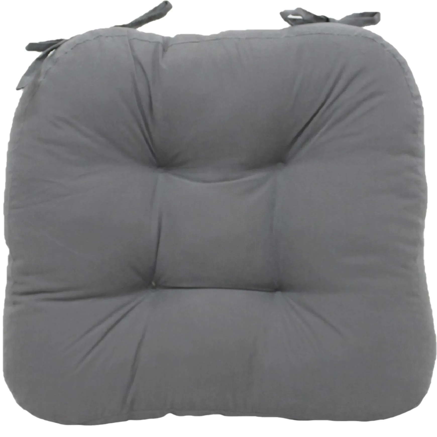 2-Pack Dark Grey Microsuede Chair Pads Online Discount