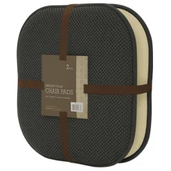 2-Pack Grey Memory Foam Chair Pads Discount Online