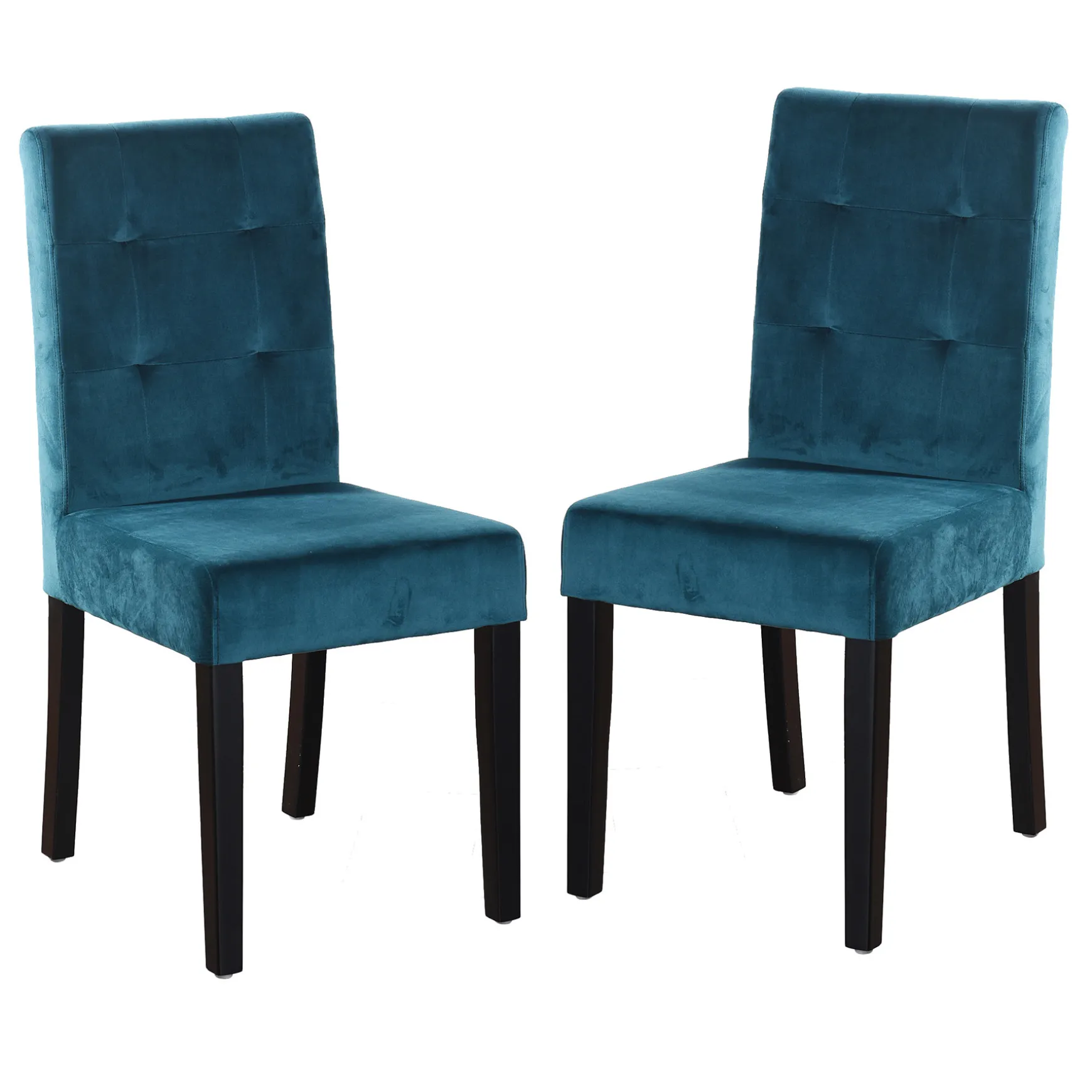 2-Pack Madden Teal Velvet Dining Chair, Kd Good Quality