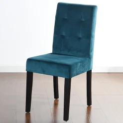 2-Pack Madden Teal Velvet Dining Chair, Kd Good Quality