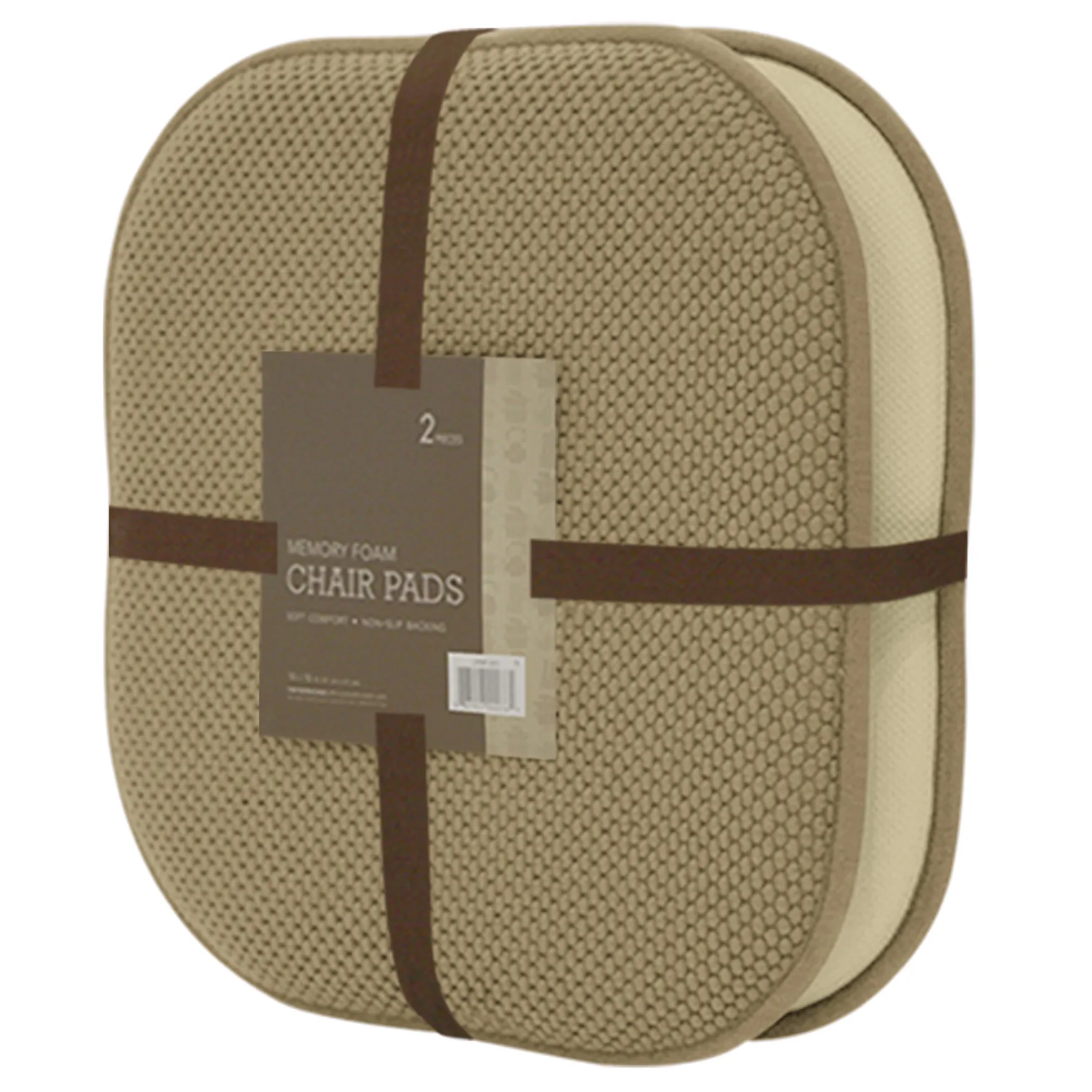 2-Pack Tan Memory Foam Chair Pads Cheaper