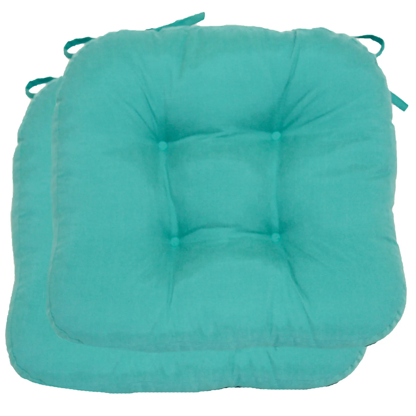 2-Pack Turquoise Microsuede Chair Pads Cheaper