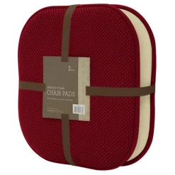 2-Pack Wine Memory Foam Chair Pads Gift Selection