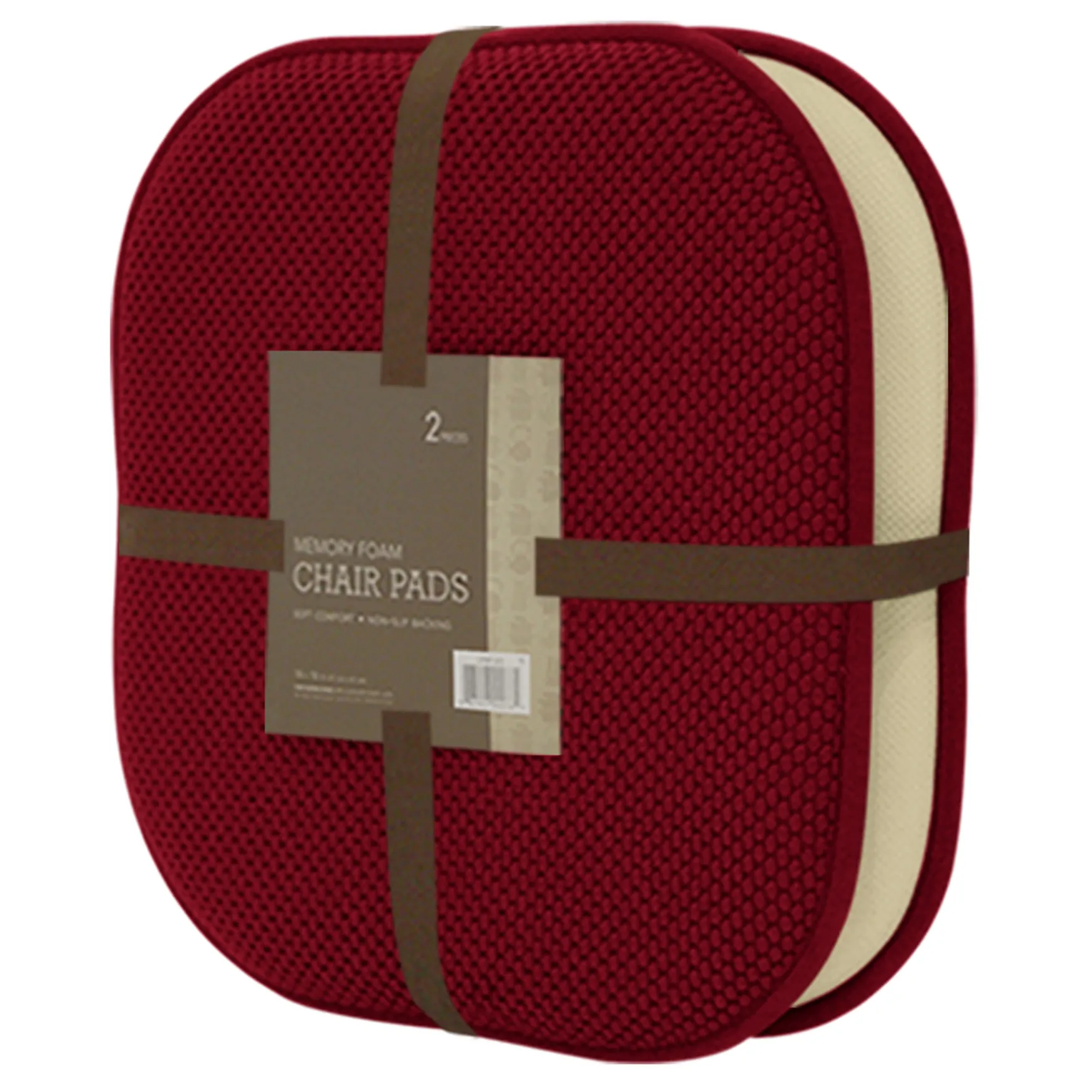 2-Pack Wine Memory Foam Chair Pads Gift Selection
