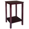 Pratt Espresso Brown Square Accent Table, 25 Online Discount