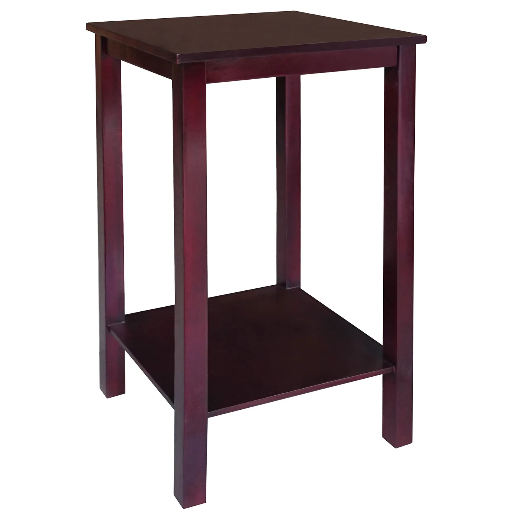 Pratt Espresso Brown Square Accent Table, 25 Online Discount
