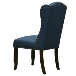Providence Aahmad Winged Dining Chair, Azure Low Price