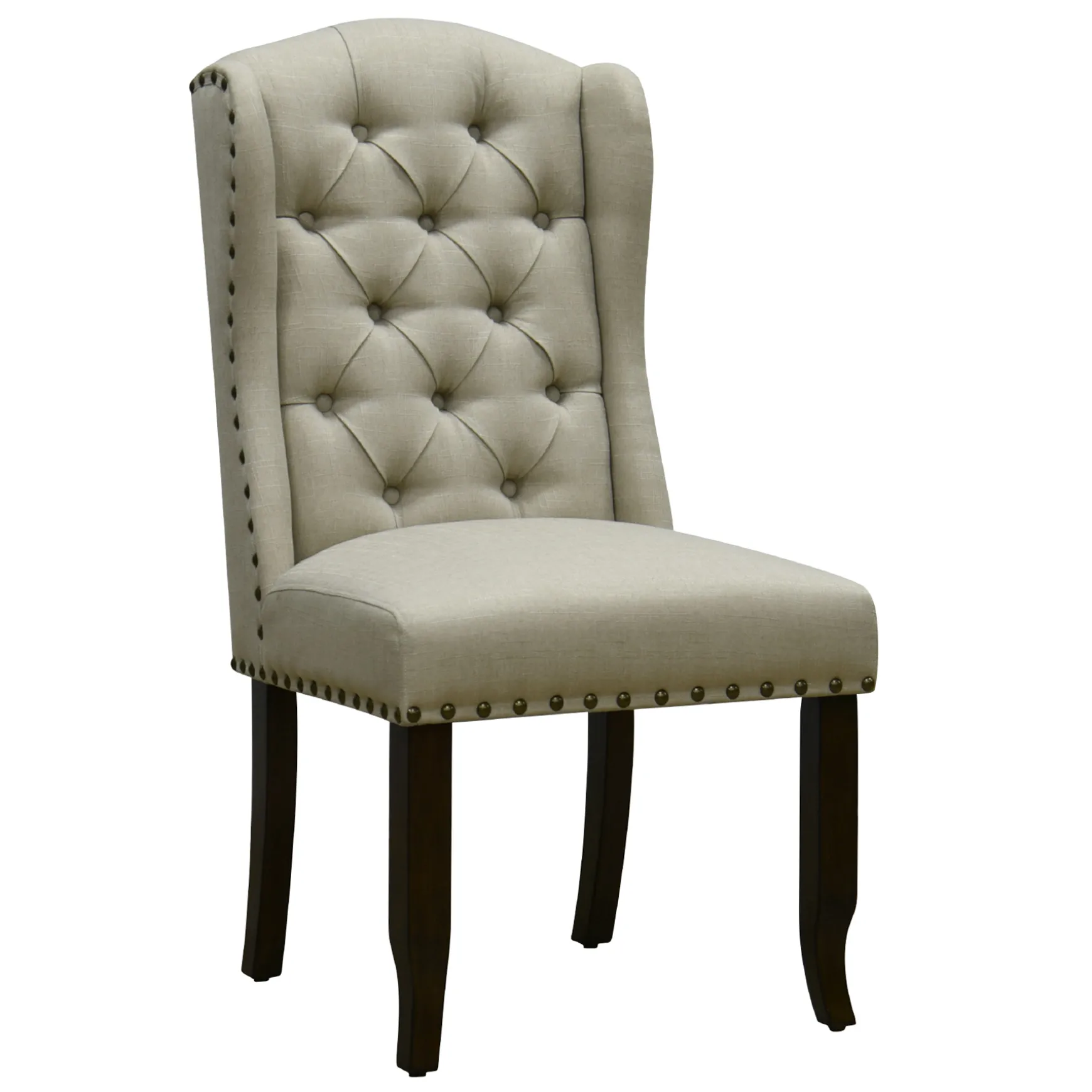 Providence Aahmad Winged Dining Chair, Beige Promotion