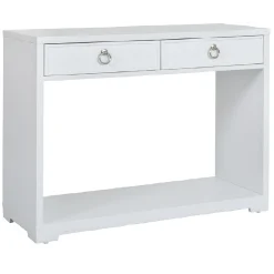 Providence Clara White Console Table Flash Sale